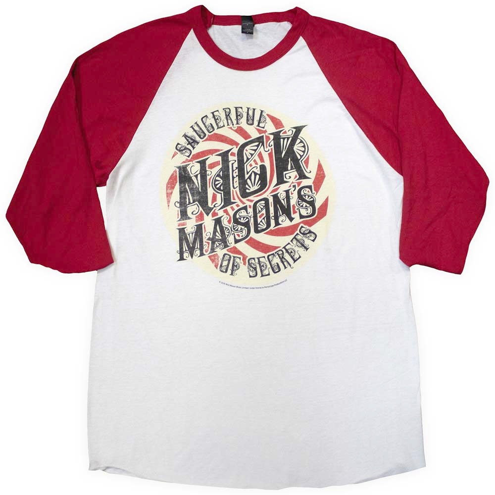 Nick Mason's Saucerful Of Secrets - Spiral Raglan top - Wit/Rood